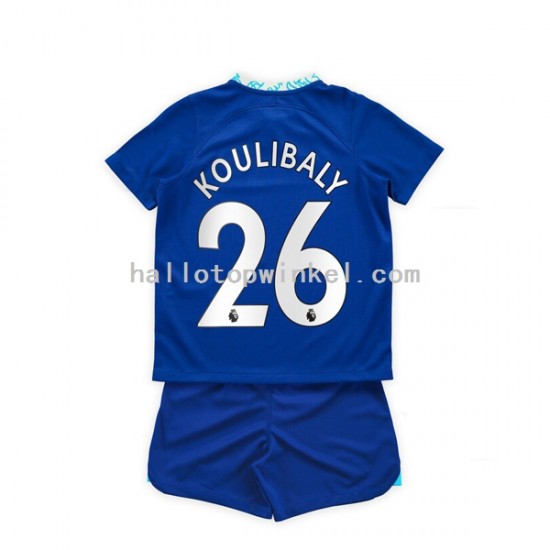 Chelsea Voetbalshirt Kalidou Koulibaly 26 Kleuters/Kids Thuis Tenue 2022-2023 Korte Mouw