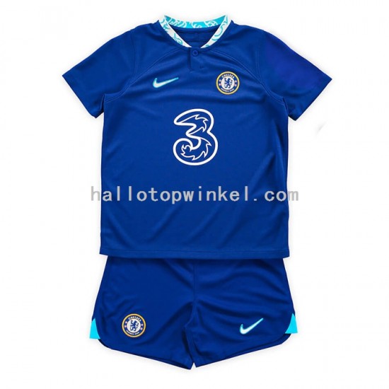 Chelsea Voetbalshirt Kleuters/Kids Thuis Tenue 2022-2023 Korte Mouw