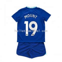 Chelsea Voetbalshirt Mason Mount 19 Kleuters/Kids Thuis Tenue 2022-2023 Korte Mouw