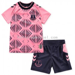 Everton Voetbalshirt Kleuters/Kids Uit Tenue 2022-2023 Korte Mouw