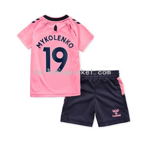 Everton Voetbalshirt Mykolenko 19 Kleuters/Kids Uit Tenue 2022-2023 Korte Mouw