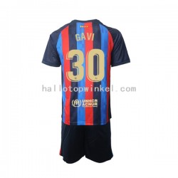 FC Barcelona Voetbalshirt Gavi 30 Kleuters/Kids Thuis Tenue 2022-2023 Korte Mouw