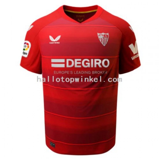 Sevilla FC Voetbalshirt Heren Uit Tenue 2022-2023 Korte Mouw