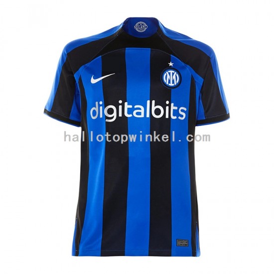 Inter Milan Voetbalshirt Heren Thuis Tenue 2022-2023 Korte Mouw
