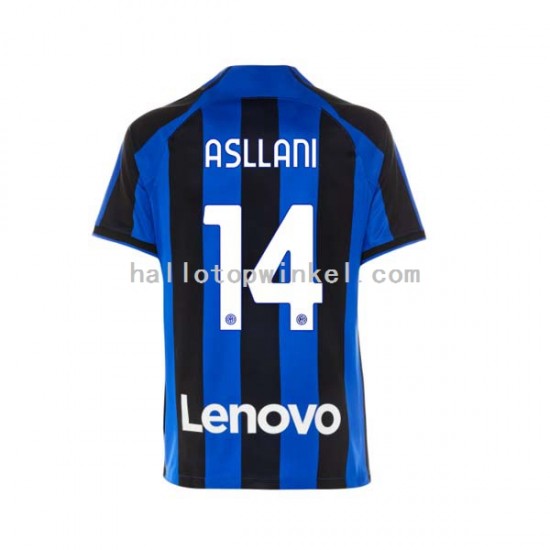 Inter Milan Voetbalshirt Kristjan Asllani 14 Heren Thuis Tenue 2022-2023 Korte Mouw