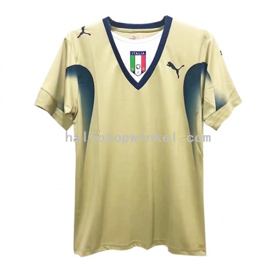 Italië Voetbalshirt Doelman Retro Heren Thuis Tenue 2006 Korte Mouw