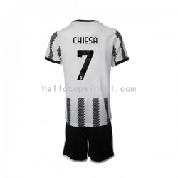 Juventus Voetbalshirt Chiesa 7 Kleuters/Kids Thuis Tenue 2022-2023 Korte Mouw