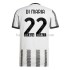 Juventus Voetbalshirt Di Maria 22 Heren Thuis Tenue 2022-2023 Korte Mouw