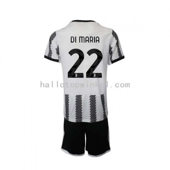 Juventus Voetbalshirt Di Maria 22 Kleuters/Kids Thuis Tenue 2022-2023 Korte Mouw