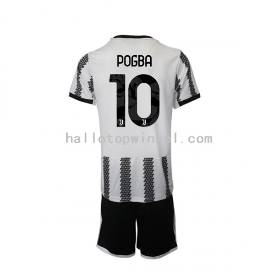 Juventus Voetbalshirt Pogba 10 Kleuters/Kids Thuis Tenue 2022-2023 Korte Mouw