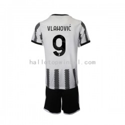 Juventus Voetbalshirt Vlahovic 9 Kleuters/Kids Thuis Tenue 2022-2023 Korte Mouw