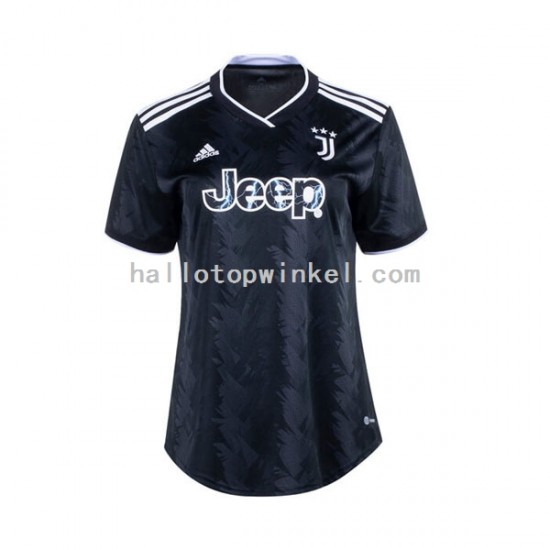 Juventus Voetbalshirt Dames Uit Tenue 2022-2023 Korte Mouw
