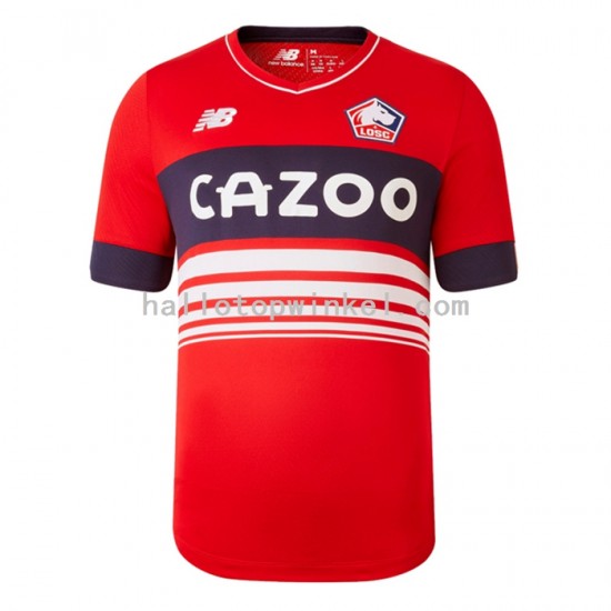 LOSC Lille Voetbalshirt Heren Thuis Tenue 2022-2023 Korte Mouw