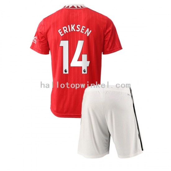 Manchester United Voetbalshirt Christian Eriksen 14 Kleuters/Kids Thuis Tenue 2022-2023 Korte Mouw