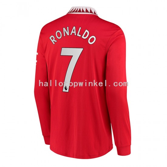 Manchester United Voetbalshirt Cristiano Ronaldo 7 Heren Thuis Tenue 2022-2023 Lange Mouw
