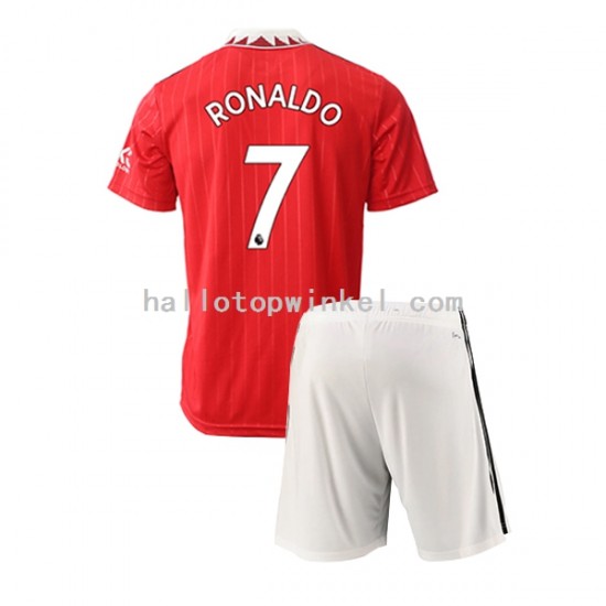 Manchester United Voetbalshirt Cristiano Ronaldo 7 Kleuters/Kids Thuis Tenue 2022-2023 Korte Mouw