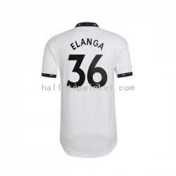 Manchester United Voetbalshirt Elanga 36 Heren Uit Tenue 2022-2023 Korte Mouw