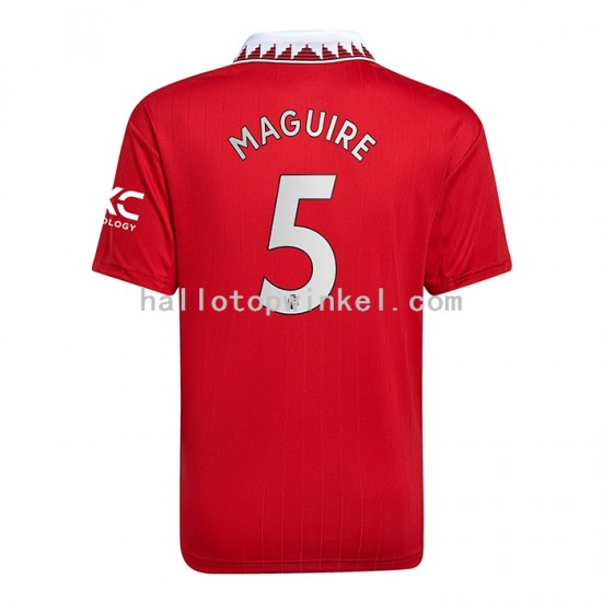 Manchester United Voetbalshirt Harry Maguire 5 Heren Thuis Tenue 2022-2023 Korte Mouw