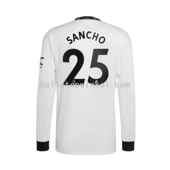 Manchester United Voetbalshirt Jadon Sancho 25 Heren Uit Tenue 2022-2023 Lange Mouw