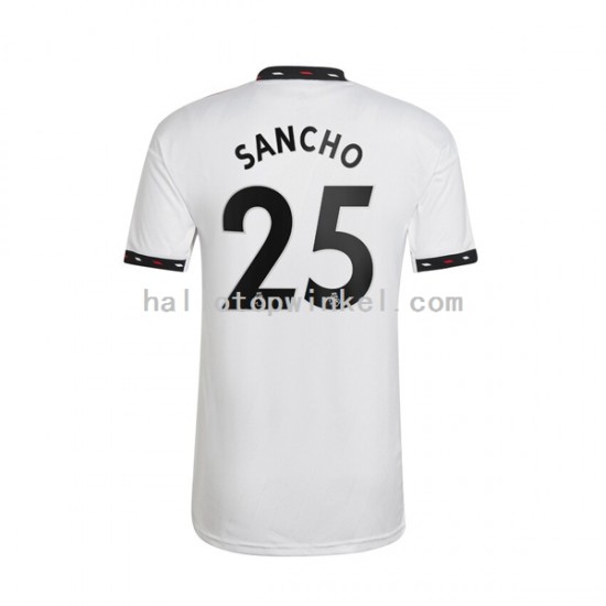 Manchester United Voetbalshirt Jadon Sancho 25 Heren Uit Tenue 2022-2023 Korte Mouw