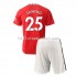 Manchester United Voetbalshirt Jadon Sancho 25 Heren Kleuters/Kids Thuis Tenue 2022-2023 Korte Mouw