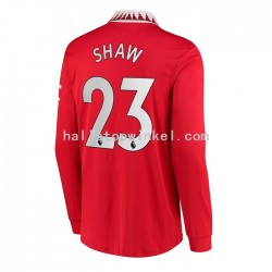 Manchester United Voetbalshirt Luke Shaw 23 Heren Thuis Tenue 2022-2023 Lange Mouw