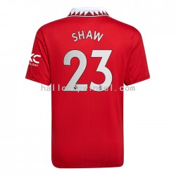 Manchester United Voetbalshirt Luke Shaw 23 Heren Thuis Tenue 2022-2023 Korte Mouw