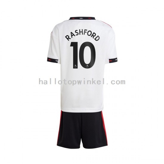 Manchester United Voetbalshirt Rashford 10 Kleuters/Kids Uit Tenue 2022-2023 Korte Mouw
