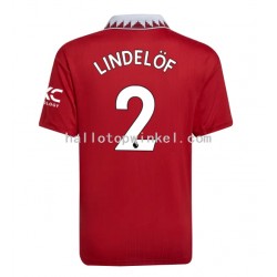 Manchester United Voetbalshirt Victor Lindelof 2 Heren Thuis Tenue 2022-2023 Korte Mouw