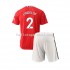 Manchester United Voetbalshirt Victor Lindelof 2 Kleuters/Kids Thuis Tenue 2022-2023 Korte Mouw