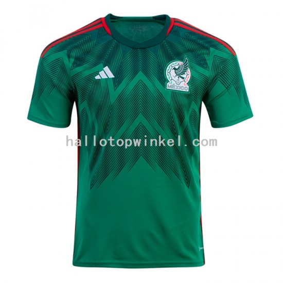 Mexico Voetbalshirt Heren Thuis Tenue WK 2022 Korte Mouw