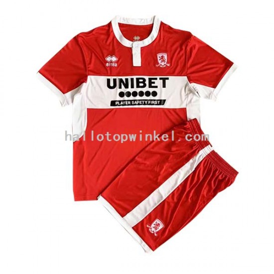 Middlesbrough Voetbalshirt Kleuters/Kids Thuis Tenue 2022-2023 Korte Mouw