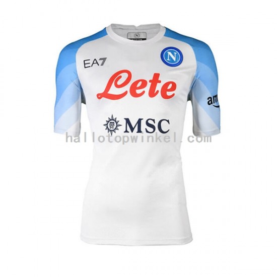 Napoli Voetbalshirt Heren Uit Tenue 2022-2023 Korte Mouw