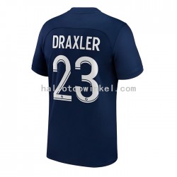 Paris Saint-Germain Voetbalshirt Draxler 23 Heren Thuis Tenue 2022-2023 Korte Mouw