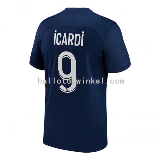 Paris Saint-Germain Voetbalshirt Icardi 9 Heren Thuis Tenue 2022-2023 Korte Mouw