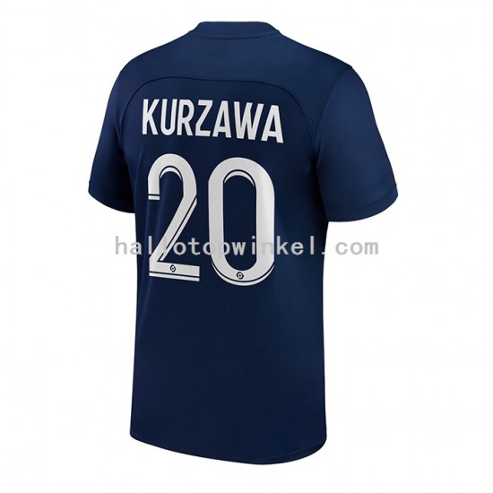 Paris Saint-Germain Voetbalshirt Kurzawa 20 Heren Thuis Tenue 2022-2023 Korte Mouw