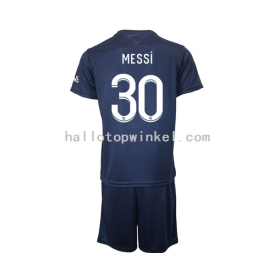 Paris Saint-Germain Voetbalshirt Messi 30 Kleuters/Kids Thuis Tenue 2022-2023 Korte Mouw