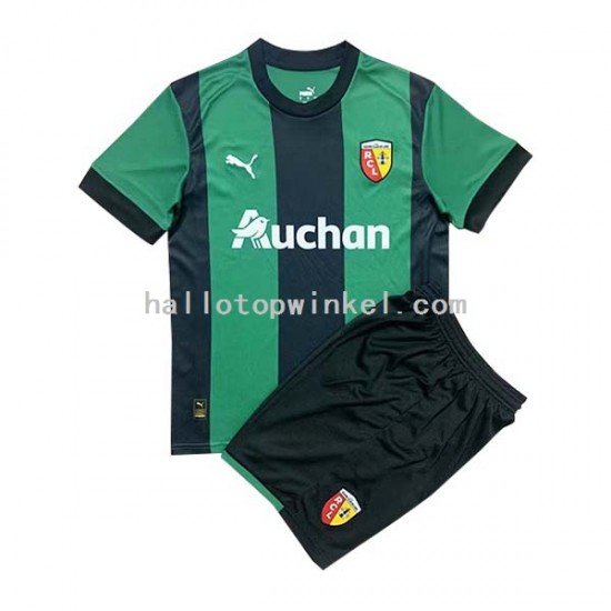 RC Lens Voetbalshirt Kleuters/Kids Uit Tenue 2022-2023 Korte Mouw