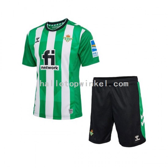 Real Betis Voetbalshirt Kleuters/Kids Thuis Tenue 2022-2023 Korte Mouw