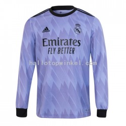 Real Madrid Voetbalshirt Heren Uit Tenue 2022-2023 Lange Mouw