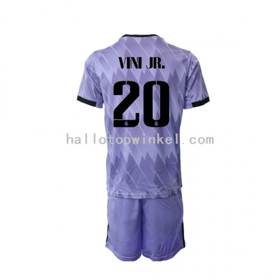 Real Madrid Voetbalshirt Vinicius Junior 20 Kleuters/Kids Uit Tenue 2022-2023 Korte Mouw
