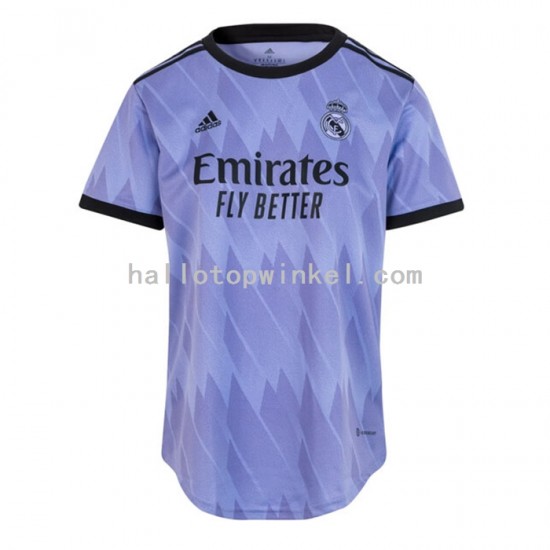 Real Madrid Voetbalshirt Dames Uit Tenue 2022-2023 Korte Mouw