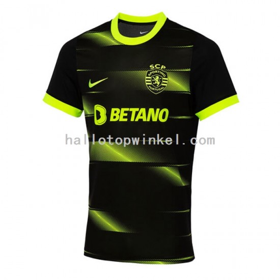 Sporting CP Voetbalshirt Heren Uit Tenue 2022-2023 Korte Mouw
