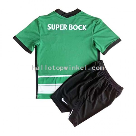 Sporting CP Voetbalshirt Kleuters/Kids Thuis Tenue 2022-2023 Korte Mouw