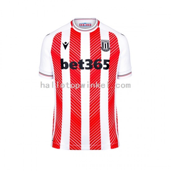 Stoke City Voetbalshirt Heren Thuis Tenue 2022-2023 Korte Mouw