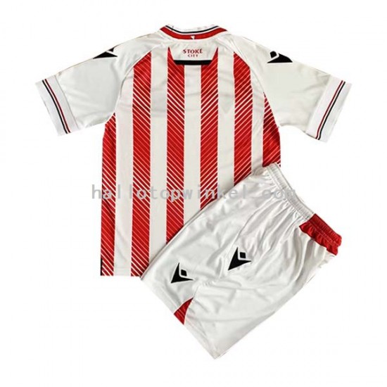 Stoke City Voetbalshirt Kleuters/Kids Thuis Tenue 2022-2023 Korte Mouw