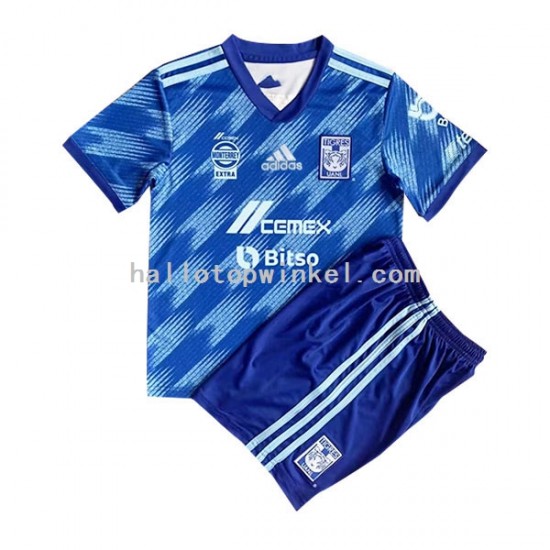 Tigres UANL Voetbalshirt Kleuters/Kids Uit Tenue 2022-2023 Korte Mouw