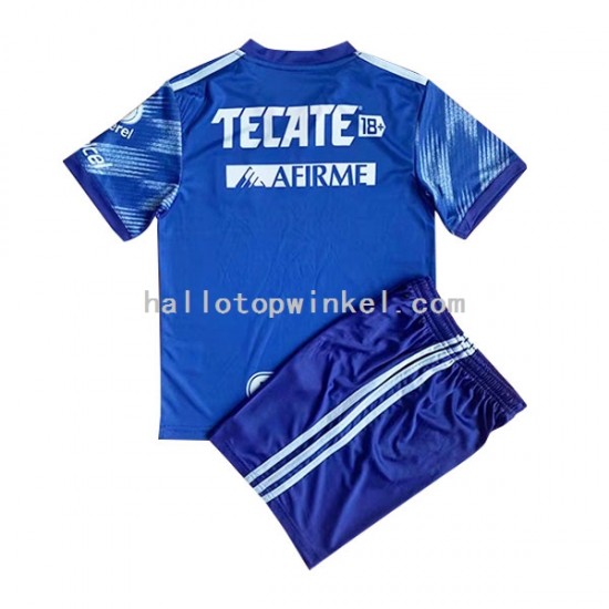 Tigres UANL Voetbalshirt Kleuters/Kids Uit Tenue 2022-2023 Korte Mouw