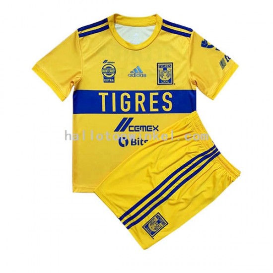 Tigres UANL Voetbalshirt Kleuters/Kids Thuis Tenue 2022-2023 Korte Mouw