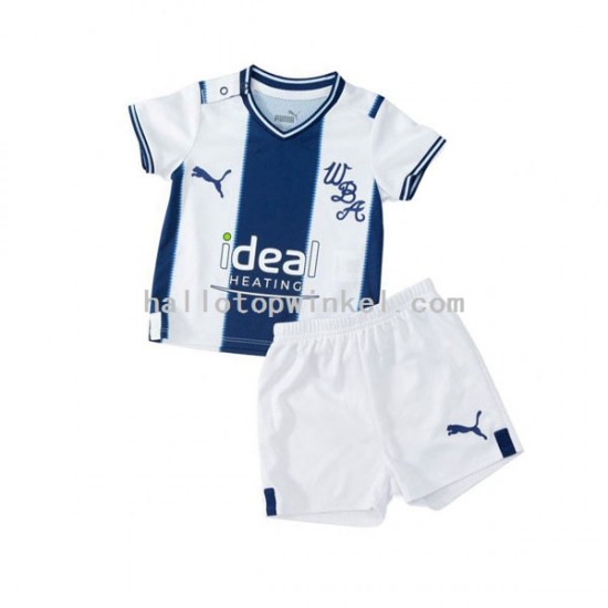 West Bromwich Albion Voetbalshirt Kleuters/Kids Thuis Tenue 2022-2023 Korte Mouw